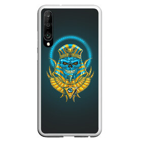 Чехол для Honor P30 с принтом PHARAOH 2.0 в Курске, Силикон | Область печати: задняя сторона чехла, без боковых панелей | абстракция | геометрия | головы животных | злое | необычное | неон | прикольное | текстура | черепа | эпичное | яркое