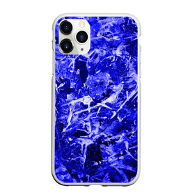 Чехол для iPhone 11 Pro матовый с принтом Dark Blue Gan в Курске, Силикон |  | abstraction | blue | frost | frozen | ice | shine | surface | texture | абстракция | блеск | замерзший | лед | мороз | поверхность | синий | текстура