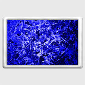 Магнит 45*70 с принтом Dark Blue Gan в Курске, Пластик | Размер: 78*52 мм; Размер печати: 70*45 | Тематика изображения на принте: abstraction | blue | frost | frozen | ice | shine | surface | texture | абстракция | блеск | замерзший | лед | мороз | поверхность | синий | текстура