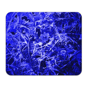 Коврик для мышки прямоугольный с принтом Dark Blue Gan в Курске, натуральный каучук | размер 230 х 185 мм; запечатка лицевой стороны | abstraction | blue | frost | frozen | ice | shine | surface | texture | абстракция | блеск | замерзший | лед | мороз | поверхность | синий | текстура