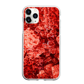 Чехол для iPhone 11 Pro матовый с принтом RED-$tyle в Курске, Силикон |  | abstraction | crystals | red | shapes | shards | shine | texture | абстракция | блеск | красный | кристалы | осколки | текстура | формы