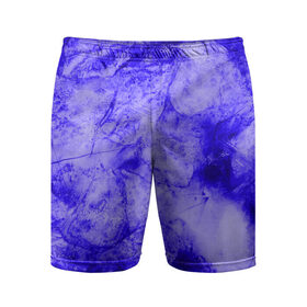 Мужские шорты спортивные с принтом Ice-$$$ в Курске,  |  | abstraction | blue | cracks | frozen | ice | lines | patterns | shapes | texture | абстракция | замерзший | лед | линии | синий | текстура | трещины | узоры | формы