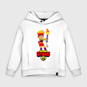 Детское худи Oversize хлопок с принтом Brawl Stars/Amber в Курске, френч-терри — 70% хлопок, 30% полиэстер. Мягкий теплый начес внутри —100% хлопок | боковые карманы, эластичные манжеты и нижняя кромка, капюшон на магнитной кнопке | amber | crow | leon | logo game | nita | sandy | spike | surge | амбер | бравл старс | бравлер | браво | герои | девочкам | детям | легендарный | леон | логотипы игр | мальчикам | огненный | огонь | пламя | сенди | спраут | чер