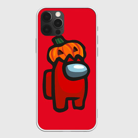 Чехол для iPhone 12 Pro с принтом HALLOWEEN IS AMONG US в Курске, силикон | область печати: задняя сторона чехла, без боковых панелей | among us | halloween | impostor | twitch | амонг ас | звезды | игра | космонавт | космонавты | космос | предатель | среди нас | твитч | твич | хэллоуин