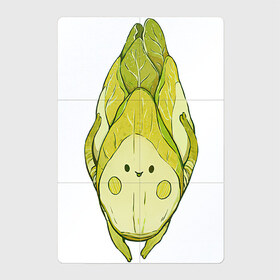 Магнитный плакат 2Х3 с принтом Цикорий в Курске, Полимерный материал с магнитным слоем | 6 деталей размером 9*9 см | арт | мило | милота | овощ | овощи | рисунок | свежие овощи | свежий овощ | свежий продукт | цикорий