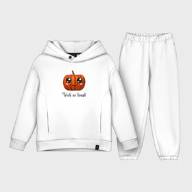 Детский костюм хлопок Oversize с принтом Halloween pumpkin в Курске,  |  | halloween | pumpkin | trick or treat | кошелек или жизнь | подарок на хэллуин | тыква