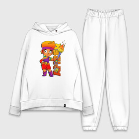 Женский костюм хлопок Oversize с принтом Brawl Stars   Amber в Курске,  |  | amber | brawl amber | brawl fire girl | brawl stars | brawl stars amber | brawl stars logo | brawl новый герой | brawler | new brawler | бравл стар эмбер | бравл старс | бравл эмбер | эмбер