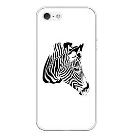 Чехол для iPhone 5/5S матовый с принтом Zebra в Курске, Силикон | Область печати: задняя сторона чехла, без боковых панелей | africa | black | savanna | stripe | white | zebra | африка | белый | зебра | полоска | саванна | черный