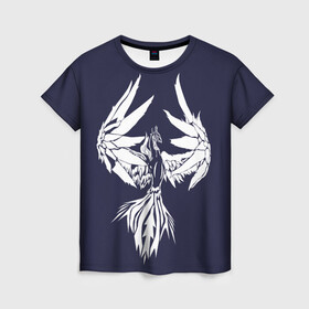 Женская футболка 3D с принтом В объятиях удачи в Курске, 100% полиэфир ( синтетическое хлопкоподобное полотно) | прямой крой, круглый вырез горловины, длина до линии бедер | жар птица | крылья | мифические существа | мифы | настроение | перья | птица | птица удачи | птица феникс | символ удачи | успех | язычество.