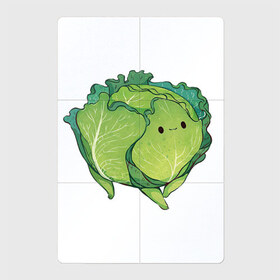 Магнитный плакат 2Х3 с принтом Симпатичная капуста в Курске, Полимерный материал с магнитным слоем | 6 деталей размером 9*9 см | арт | капуста | милая капуста | мило | милота | овощ | овощи | рисунок | свежие овощи | свежий овощ | свежий продукт