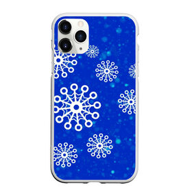 Чехол для iPhone 11 Pro Max матовый с принтом Снежинки в Курске, Силикон |  | новогодние снежинки | снег | снежинка | снежинки | январьские снежинки