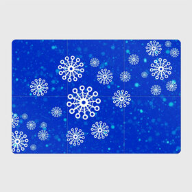 Магнитный плакат 3Х2 с принтом Снежинки в Курске, Полимерный материал с магнитным слоем | 6 деталей размером 9*9 см | новогодние снежинки | снег | снежинка | снежинки | январьские снежинки