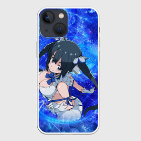 Чехол для iPhone 13 mini с принтом Гестия в Курске,  |  | dungeon ni deai wo motomeru no wa machigatteiru darou ka | godess | hestia | kami | богиня | гестия | может | я встречу тебя в подземелье