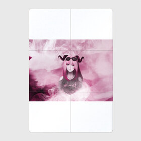 Магнитный плакат 2Х3 с принтом Девушка демон в Курске, Полимерный материал с магнитным слоем | 6 деталей размером 9*9 см | demon | girl | акума | девушка | демон | очки | рога