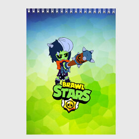 Скетчбук с принтом Brawl Stars Zombibi в Курске, 100% бумага
 | 48 листов, плотность листов — 100 г/м2, плотность картонной обложки — 250 г/м2. Листы скреплены сверху удобной пружинной спиралью | bibi | crow | halloween | leon | logo game | nita | sandy | zombie | биби | бравл старс | бравлер | браво | герои | девочкам | детям | зомби | зомбиби | леон | логотипы игр | мальчикам | монстр | нечисть | сенди | хеллоуин | хэллоуин |