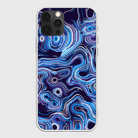 Чехол для iPhone 12 Pro Max с принтом Синие линии в Курске, Силикон |  | abstract | flow | lines | paint | space | абстракция | движение | космос | краска | линии | пятна | синий | течение | фиолетовый