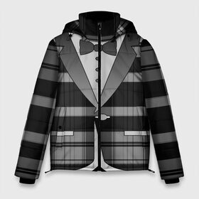 Мужская зимняя куртка 3D с принтом Пиджак в клетку в Курске, верх — 100% полиэстер; подкладка — 100% полиэстер; утеплитель — 100% полиэстер | длина ниже бедра, свободный силуэт Оверсайз. Есть воротник-стойка, отстегивающийся капюшон и ветрозащитная планка. 

Боковые карманы с листочкой на кнопках и внутренний карман на молнии. | бабочка | босс молокосос | бутоньерка | в клетку | галстук | джентельмен | директор | жених | клеточка | косплей | костюм | маскарад | муж | одежда | официант | пиджак | принт | пуговица | пуговка
