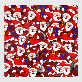 Магнитный плакат 3Х3 с принтом Русский Санта Клаус в Курске, Полимерный материал с магнитным слоем | 9 деталей размером 9*9 см | Тематика изображения на принте: арт | герой ссср | дед мороз | мультфильм ссср | мультфильмы ссср | новый год | рисунок | рождество | санта клаус