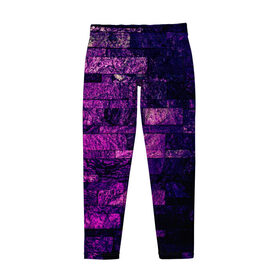 Детские леггинсы 3D с принтом Purple-Wall в Курске, полиэстер 85%, спандекс 15% | эластичный пояс, зауженный крой | Тематика изображения на принте: abstraction | bricks | dark | pink | purple | ribbed | texture | tiles | wall | абстракция | кирпичи | плитка | ребристый | розовый | стена | текстура | темный | фиолетовый