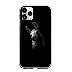 Чехол для iPhone 11 Pro Max матовый с принтом Лама в Курске, Силикон |  | Тематика изображения на принте: голова ламы | животные | звери | лама | ламы