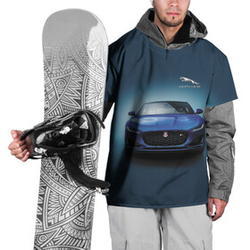 Накидка на куртку 3D с принтом Jaguar в Курске, 100% полиэстер |  | car | jaguar | power | predator | автомобиль | мощь | хищник | ягуар