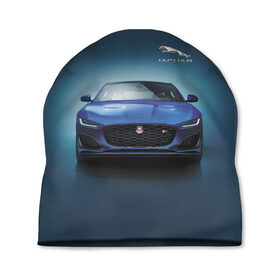 Шапка 3D с принтом Jaguar в Курске, 100% полиэстер | универсальный размер, печать по всей поверхности изделия | car | jaguar | power | predator | автомобиль | мощь | хищник | ягуар