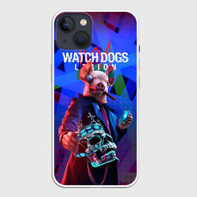 Чехол для iPhone 13 с принтом Watch Dogs: Legion в Курске,  |  | dedsec | legion | watch dogs | watch dogs 2 | watch dogs 3 | watch dogs lgion | watch dogs: legion | вотч | вотч догс | вотч догс 3 | вотч догс легион | догз | игра вотч догз | неоновый | обложка watch dogs: legion | свинья из  watch dogs