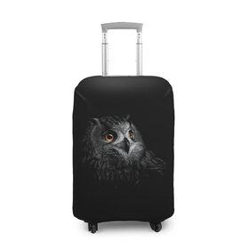 Чехол для чемодана 3D с принтом Сова в Курске, 86% полиэфир, 14% спандекс | двустороннее нанесение принта, прорези для ручек и колес | голова совы | звери | сова.птицы | совы