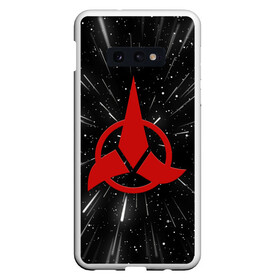 Чехол для Samsung S10E с принтом Klingons Logo (Z) в Курске, Силикон | Область печати: задняя сторона чехла, без боковых панелей | Тематика изображения на принте: klingon | klingons | klinzhai | star trek | startrek | азетбур | варак | гаурон | горкон | звездный путь | инопланетная цивилизация | кейлесс незабываемый | клингон | клинжай | кронос | марток | молор | рекло | сомпек