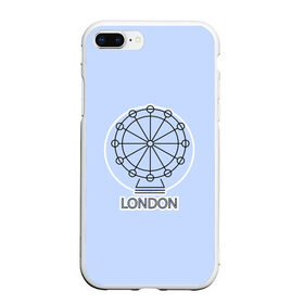 Чехол для iPhone 7Plus/8 Plus матовый с принтом Лондон London Eye в Курске, Силикон | Область печати: задняя сторона чехла, без боковых панелей | blue circle | england | english | europe | eye | gb | icon | london | travel | uk | vacation | англия | аттракцион | великобритания | европа | иконка | колесо обозрения | лондон | лондонский глаз | надпись | отпуск | поездка | путешествие |