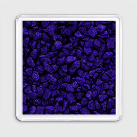 Магнит 55*55 с принтом Purple-$tone$ в Курске, Пластик | Размер: 65*65 мм; Размер печати: 55*55 мм | abstraction | forms | gravel | pebbles | purple | stones | texture | абстракция | галька | гравий | камни | текстура | фиолетовый | формы