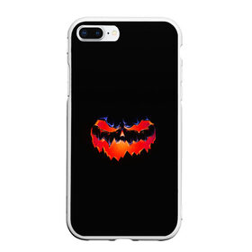 Чехол для iPhone 7Plus/8 Plus матовый с принтом HALLOWEEN в Курске, Силикон | Область печати: задняя сторона чехла, без боковых панелей | злая тыква | подарок на хэллоуин | тыква светящаяся | хэллоуин