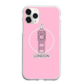 Чехол для iPhone 11 Pro матовый с принтом Биг Бен, Лондон, London в Курске, Силикон |  | big ben | clock | england | europe | london | pink | travel | англия | башня | башня елизаветы | биг бен | великобритания | европа | иконка | круг | лондон | надпись | путешествия | розовый | символ | часы
