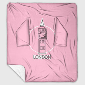 Плед с рукавами с принтом Биг Бен Лондон London в Курске, 100% полиэстер | Закругленные углы, все края обработаны. Ткань не мнется и не растягивается. Размер 170*145 | big ben | clock | england | europe | london | pink | travel | англия | башня | башня елизаветы | биг бен | великобритания | европа | иконка | круг | лондон | надпись | путешествия | розовый | символ | часы
