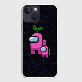 Чехол для iPhone 13 mini с принтом Among us Pink+ kid Pink в Курске,  |  | among | among us | among us impostor | among us lime | among us lime+ kid lime | among us pink+ kid pink | among us red+ kid red | among us предатель | imposter | амонг | амонг ас | амонг ас предатель | игра про космос | космос | предатель