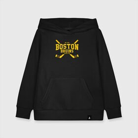 Детская толстовка хлопок с принтом Boston Bruins в Курске, 100% хлопок | Круглый горловой вырез, эластичные манжеты, пояс, капюшен | Тематика изображения на принте: boston | boston bruins | bruins | hockey | nhl | usa | бостон | бостон брюинз | нхл | спорт | сша | хоккей | шайба