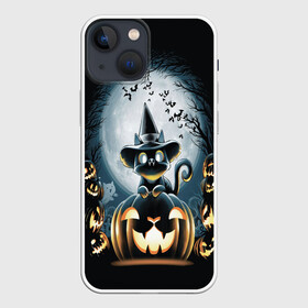 Чехол для iPhone 13 mini с принтом Хэллоуин Кот в Курске,  |  | 2020 | cat | cats | halloween | джек | киса | кисуля | кот | котик | коты | кошечка | ленивец | мяу | октябрь | панда | призрак | призраки | собака | тыква | хеллоуин | хелоуин | хэллоуин | хэлоуин | черный кот | щеночек