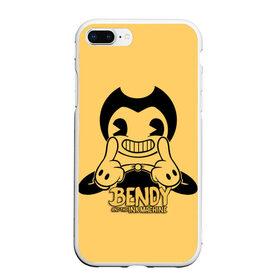 Чехол для iPhone 7Plus/8 Plus матовый с принтом Bendy And The Ink Machine в Курске, Силикон | Область печати: задняя сторона чехла, без боковых панелей | bendy | bendy and the ink machine | бенди | бени | бенни | бэнди | детская | детям | игра | капли | компьютерная игра | краска | машина | подтеки | ужастик | чернила | чернильная