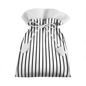 Подарочный 3D мешок с принтом Чёрные и белые полосы в Курске, 100% полиэстер | Размер: 29*39 см | белая полоса | полоски | тонкие полоски | тонкие полосы | узор полоски | чёрная полоса | чёрно белые полосы