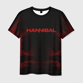 Мужская футболка 3D с принтом Hannibal в Курске, 100% полиэфир | прямой крой, круглый вырез горловины, длина до линии бедер | hannibal | ганибал | ганнибал | лектер | лектор | мадс миккельсен | сериал | сериалы | хью дэнси