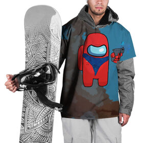 Накидка на куртку 3D с принтом Among Us в Курске, 100% полиэстер |  | Тематика изображения на принте: 