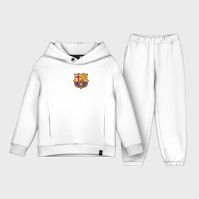 Детский костюм хлопок Oversize с принтом Barcelona FC в Курске,  |  | barca | barcelona | club | fc | leo messi | soccer | spanish | барса | барселона | испанский | клуб | лео месси | фк | футбол | футбольный