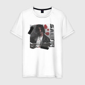 Мужская футболка хлопок с принтом SALUKI в Курске, 100% хлопок | прямой крой, круглый вырез горловины, длина до линии бедер, слегка спущенное плечо. | Тематика изображения на принте: rap | saluki | saluki rap | рэп | рэпер | салюки