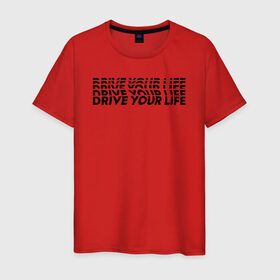 Мужская футболка хлопок с принтом drive wave black в Курске, 100% хлопок | прямой крой, круглый вырез горловины, длина до линии бедер, слегка спущенное плечо. | drive | drive fitness | драйв | драйв фитнес