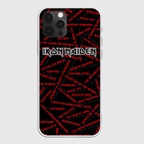 Чехол для iPhone 12 Pro с принтом IRON MAIDEN SONGS (Z) в Курске, силикон | область печати: задняя сторона чехла, без боковых панелей | Тематика изображения на принте: dave | iron maiden | murray | music | percy harris | rock | адриан смит | айрон мэйден | брюс дикинсон | дэйв мюррей | железная дева | музик | нико макбрэйн | рок | стив харрис | ужасы | хеви метал | яник герс