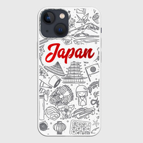 Чехол для iPhone 13 mini с принтом Япония | Страна Восходящего Солнца (Z) в Курске,  |  | japan | асихара но накацукуни | государство япония | ниппон | нихон | ооясимагуни | страна восходящего солнца | традиции | традиция | япония
