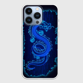 Чехол для iPhone 13 Pro с принтом NEON DRAGON в Курске,  |  | Тематика изображения на принте: дракон | китайский дракон | неон | неоновый дракон