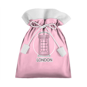 Подарочный 3D мешок с принтом Телефонная будка, London в Курске, 100% полиэстер | Размер: 29*39 см | box | england | london | phone | telephone | uk | англия europe | великобритания | европа | иконка | красная будка | круг | лондон | надпись | поездка | путешествие | розовый | телефон | телефонная будка