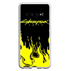 Чехол для Samsung Galaxy S10 с принтом CYBERPUNK 2077 в Курске, Силикон | Область печати: задняя сторона чехла, без боковых панелей | Тематика изображения на принте: cyberpunk | cyberpunk 2077 | logo | дерево | иероглифы | кеану | кеану ривз | киану | киану ривз | кибер | кибердерево | киберпанк | киберпанк 2077 | киберпанк лого | киберпанк логотип | китай | лого | ривз