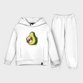 Детский костюм хлопок Oversize с принтом Мопс авокадо в Курске,  |  | Тематика изображения на принте: авокадо | арт | мопс | рисунок | сладкий | сладость | собака в костюме | собака в костюмчике | фрукт | фрукты